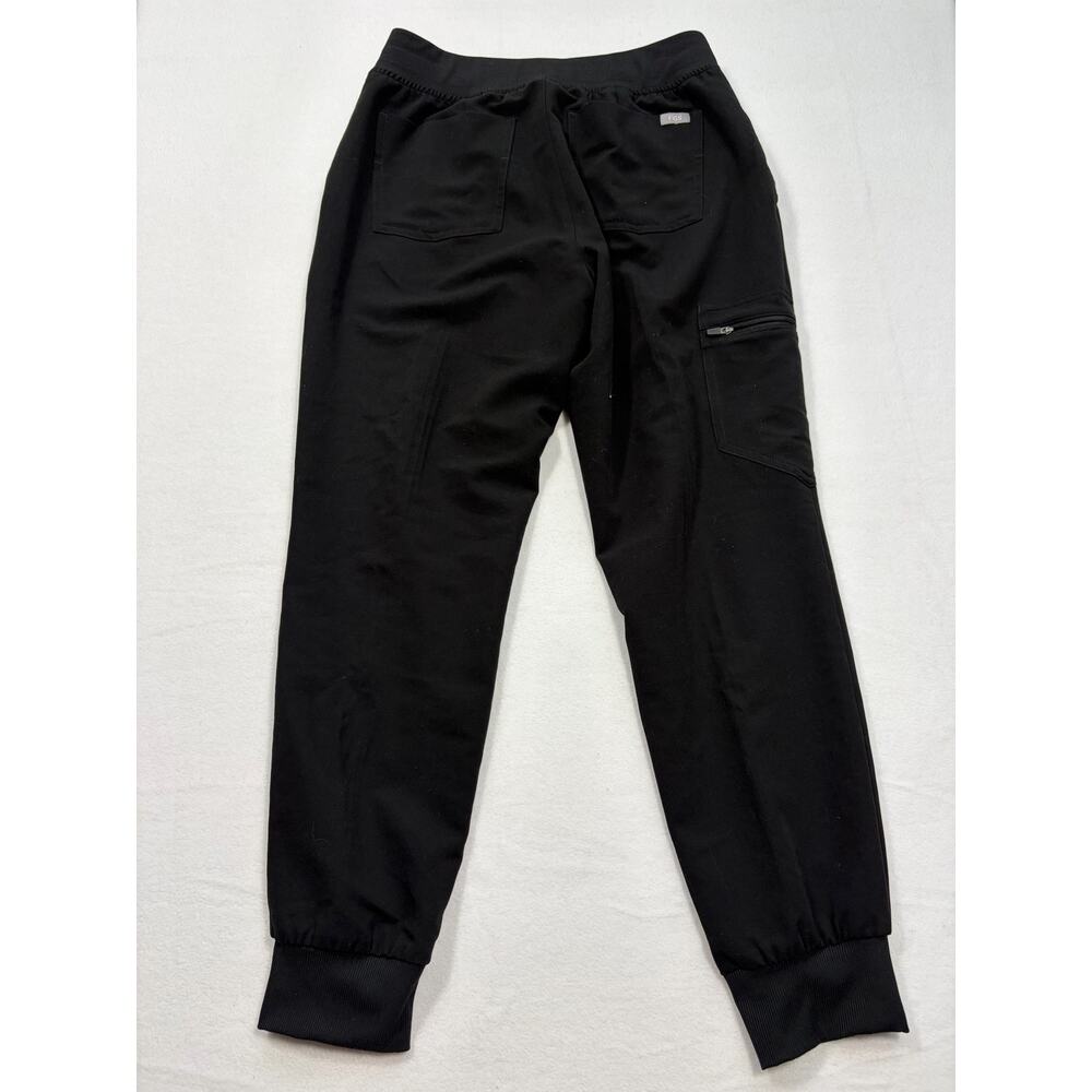 FIGS Yola Skinny Scrub Pants Womens Small Black Jogger Technical Collection - Picture 4 of 5
